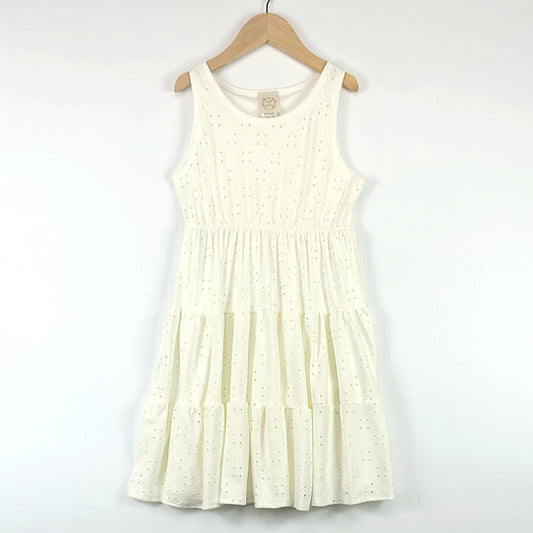 Eyelet Sleeveless Tiered Dress GIRLS