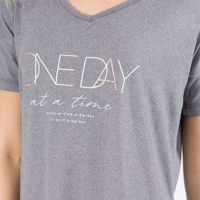 Hacci Lounge Pajama Set - One Day At a Time