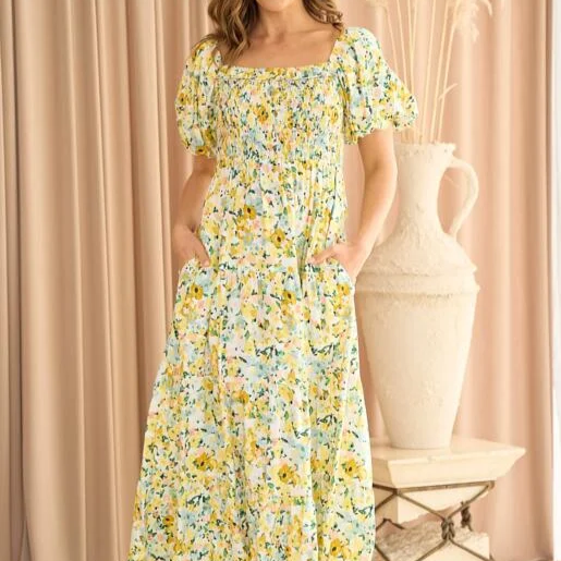 Daydream Dress in Yellow