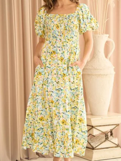 Daydream Dress in Yellow