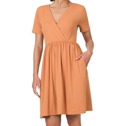 Pretty as You Please Dress in Soft Orange