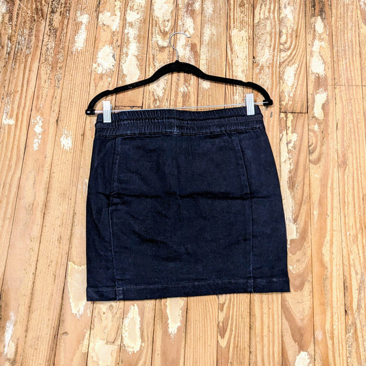 Pull-On Denim Skort – Stretch Comfort with Hidden Shorts