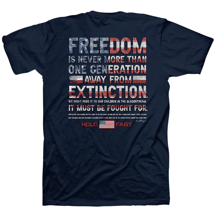 Reagan Quote in Navy Tee MEN