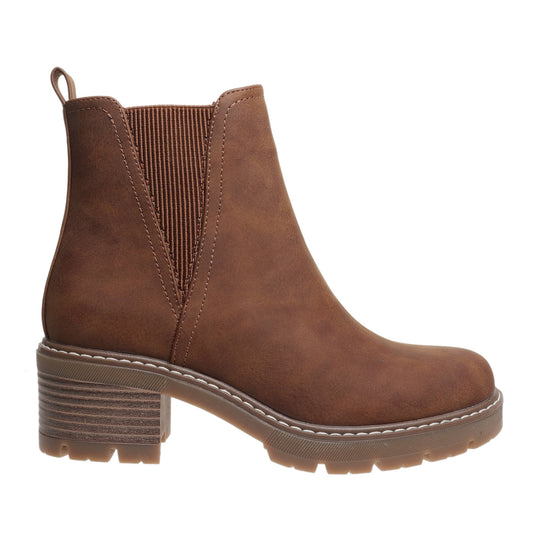 Pierre Dumas Everlee Tan Suede Ankle Boot