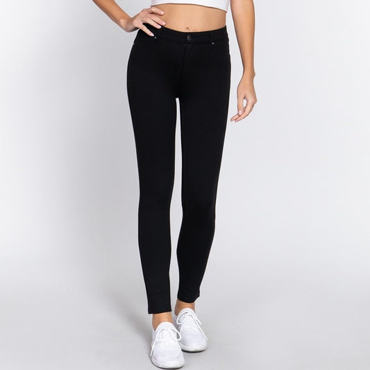 Ponte Pants in Black - PLUS Leggings