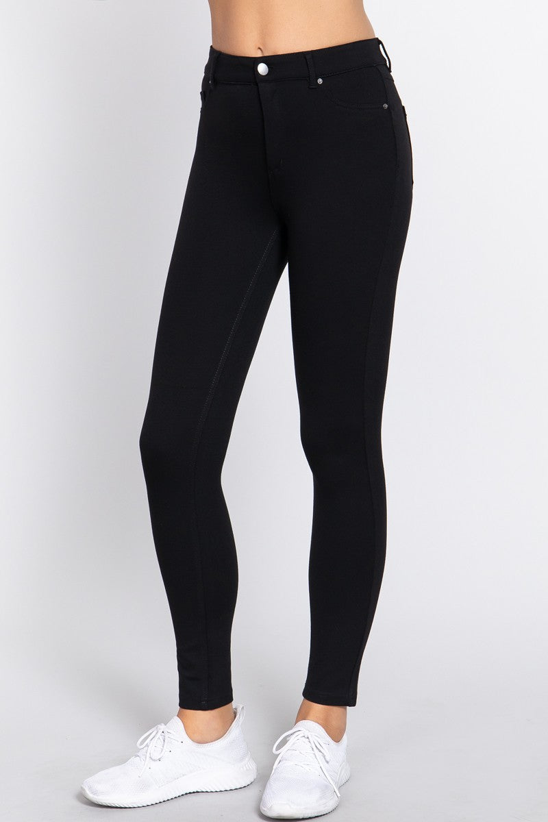 Ponte Pants in Black - PLUS Leggings