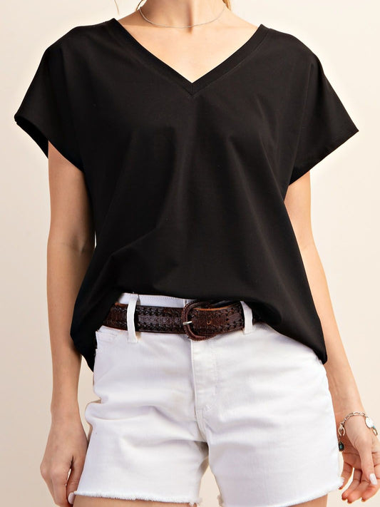 Classic Noir Top in Black