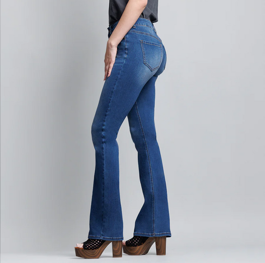 High Rise 5-Pocket Bootcut Jeans