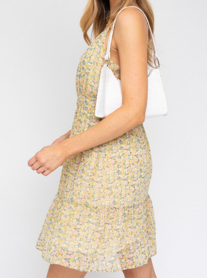 Tea for Two Sleeveless Floral Print Dress