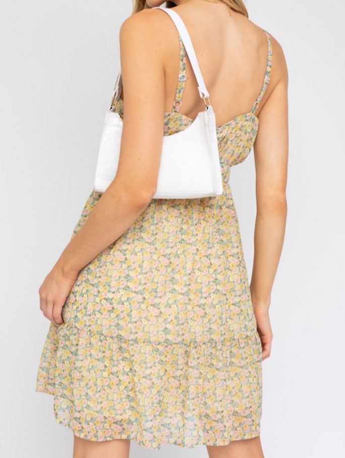 Tea for Two Sleeveless Floral Print Dress