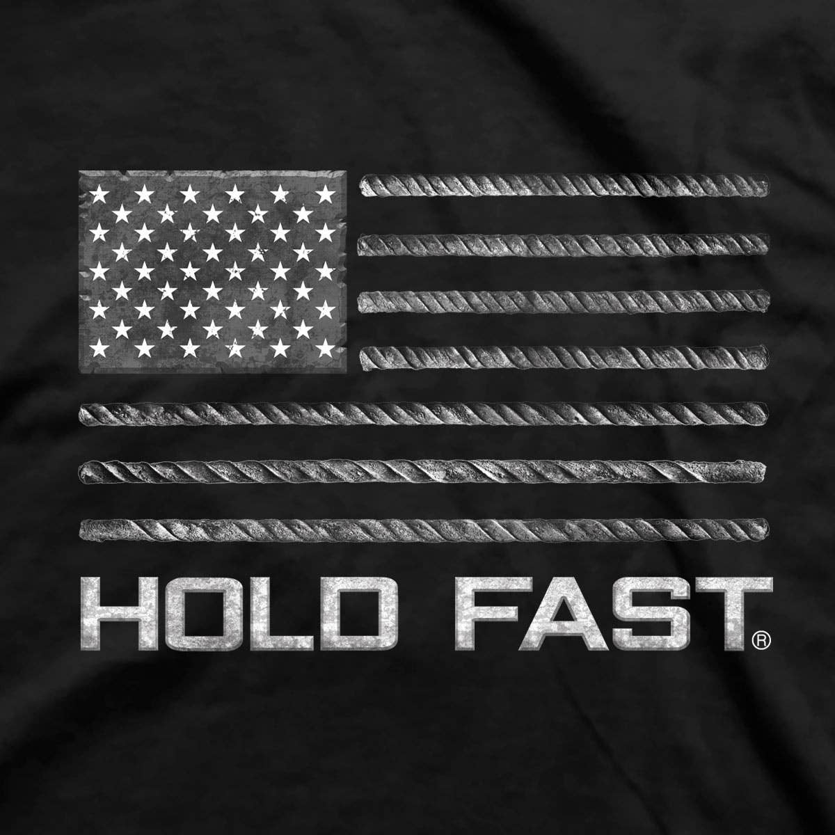 Rebar Flag Patriotic Tee Mens T-Shirt HOLD FAST - Colbert Clothing
