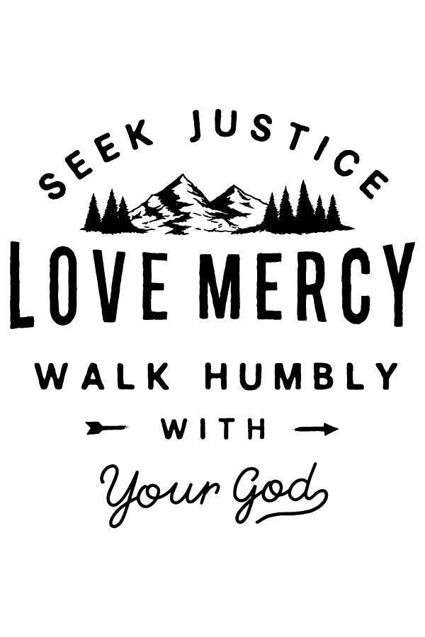 Seek Justice & Love Mercy Graphic Tee MEN - Colbert Clothing
