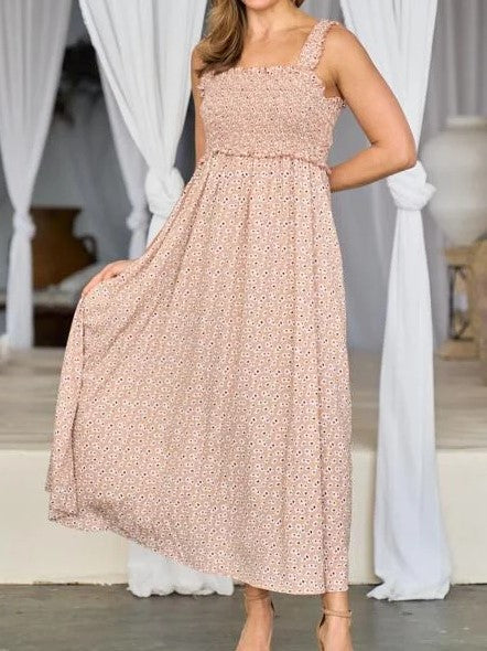 Midsummer's Day Dress in Taupe