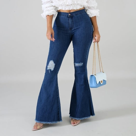 Back to My Roots Medium Wash Flare Jeans PLUS