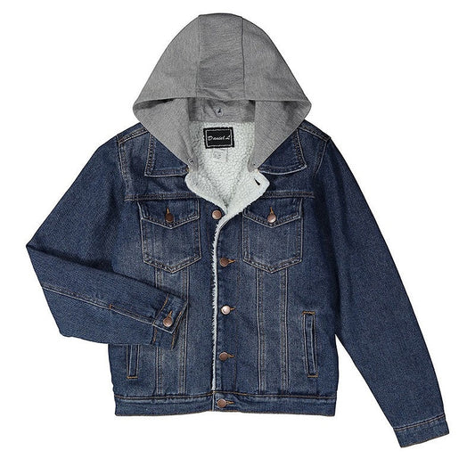 Hooded Denim Jacket with Lining BOYS
