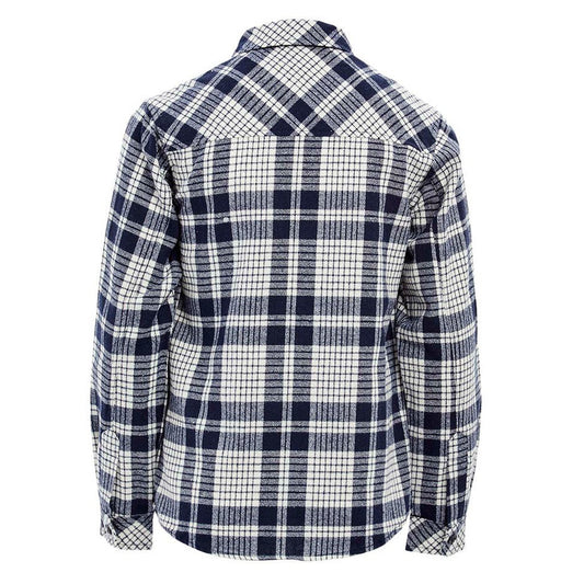 Plaid Button Up Shirt in Navy BOYS
