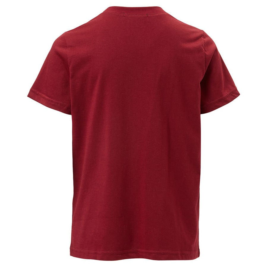 Crewneck Tee with Pocket in Burgundy BOYS