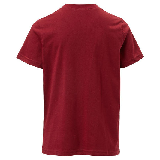 Crewneck Tee with Pocket in Burgundy BOYS
