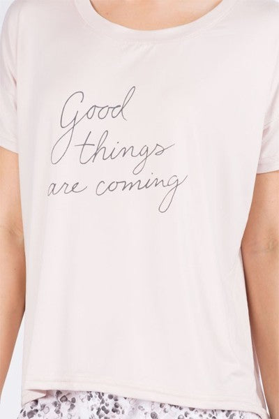 Hacci Lounge Pajama Set - Good Things Are Coming