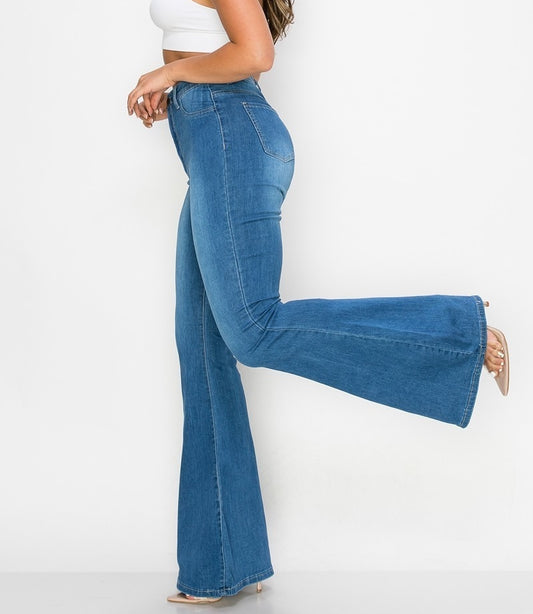 History Repeats Itself Medium Wash Flare Jeans