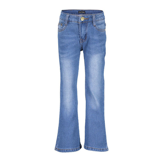 Flare Leg Denim Jeans in Lt Wash GIRLS