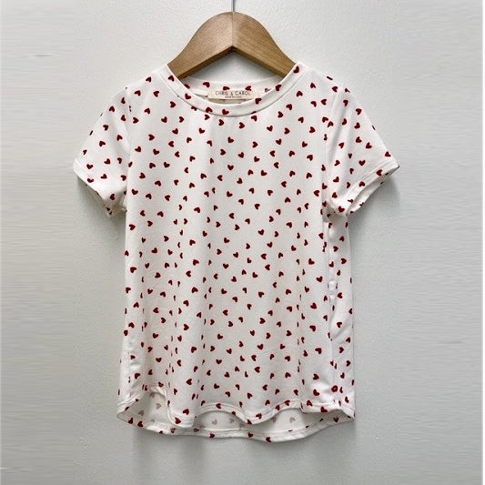 Short Sleeve Heart Top GIRLS