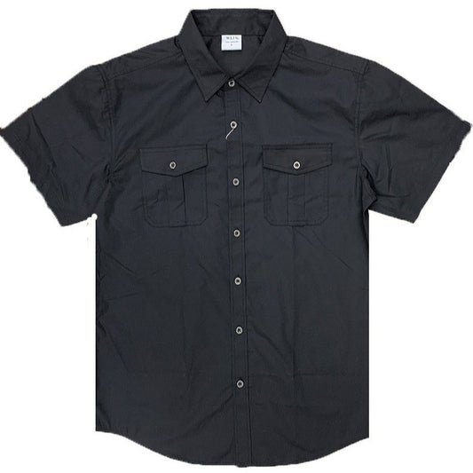 Clark Kent Standard Button Up in Black MEN
