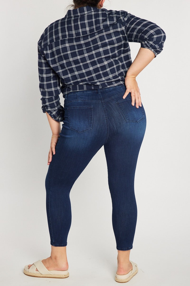 Stretch Skinny Jeans in Dark Wash PLUS