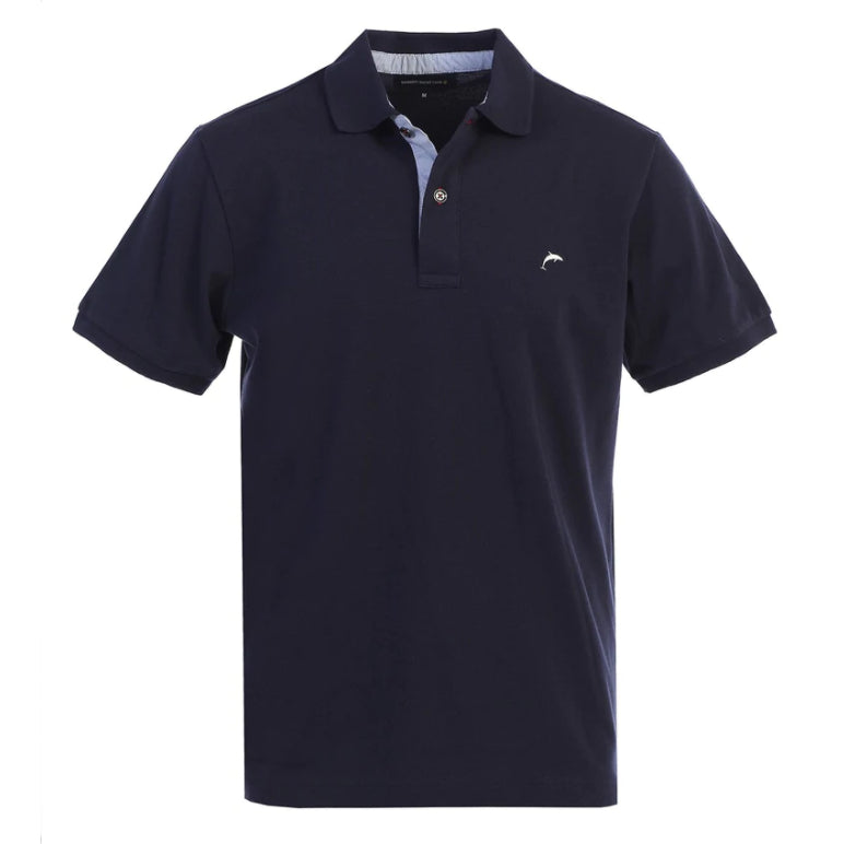 Short Sleeve Polo Shirt in Navy MEN