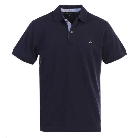 Short Sleeve Polo Shirt in Navy MEN