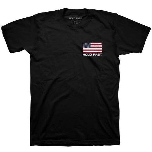 Hold Fast Flag Patriotic Cotton Tee MEN