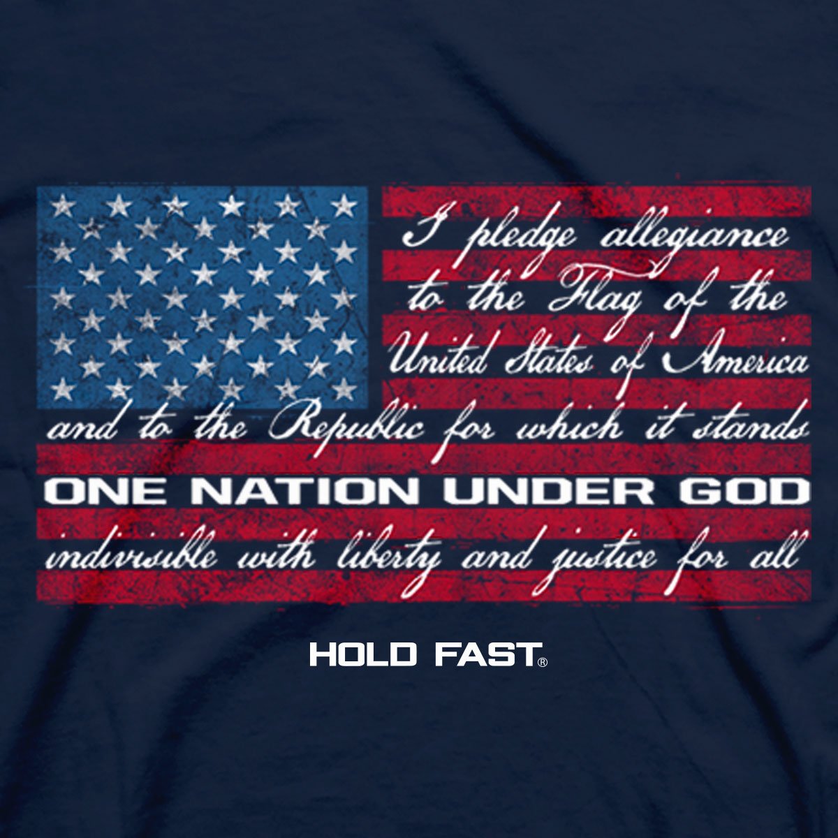 Pledge of Allegiance Patriotic Cotton Tee MEN