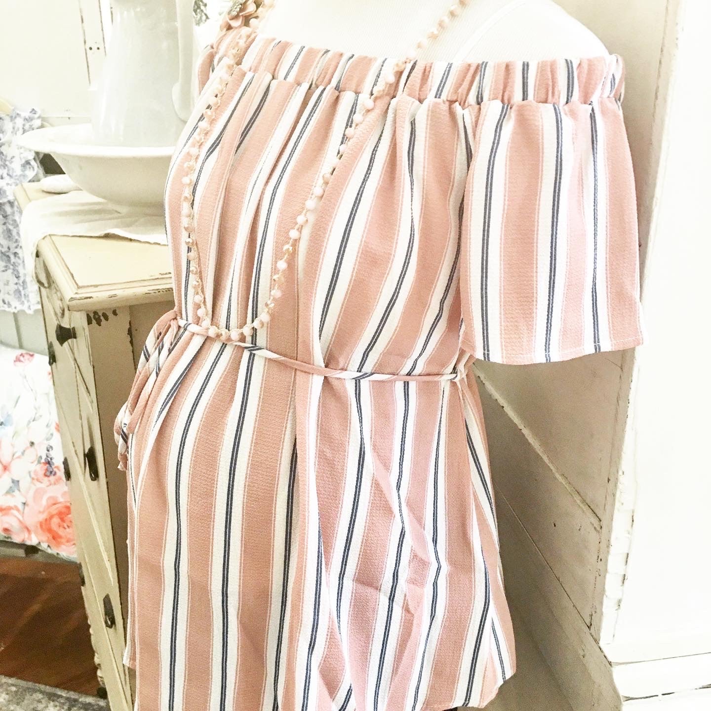 Off The Shoulder Maternity Shirt