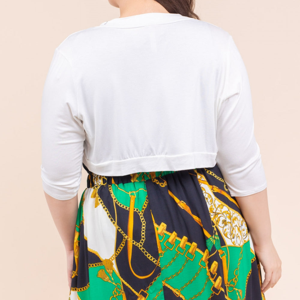 Wear It All Crop Bolero in Off White PLUS 2062