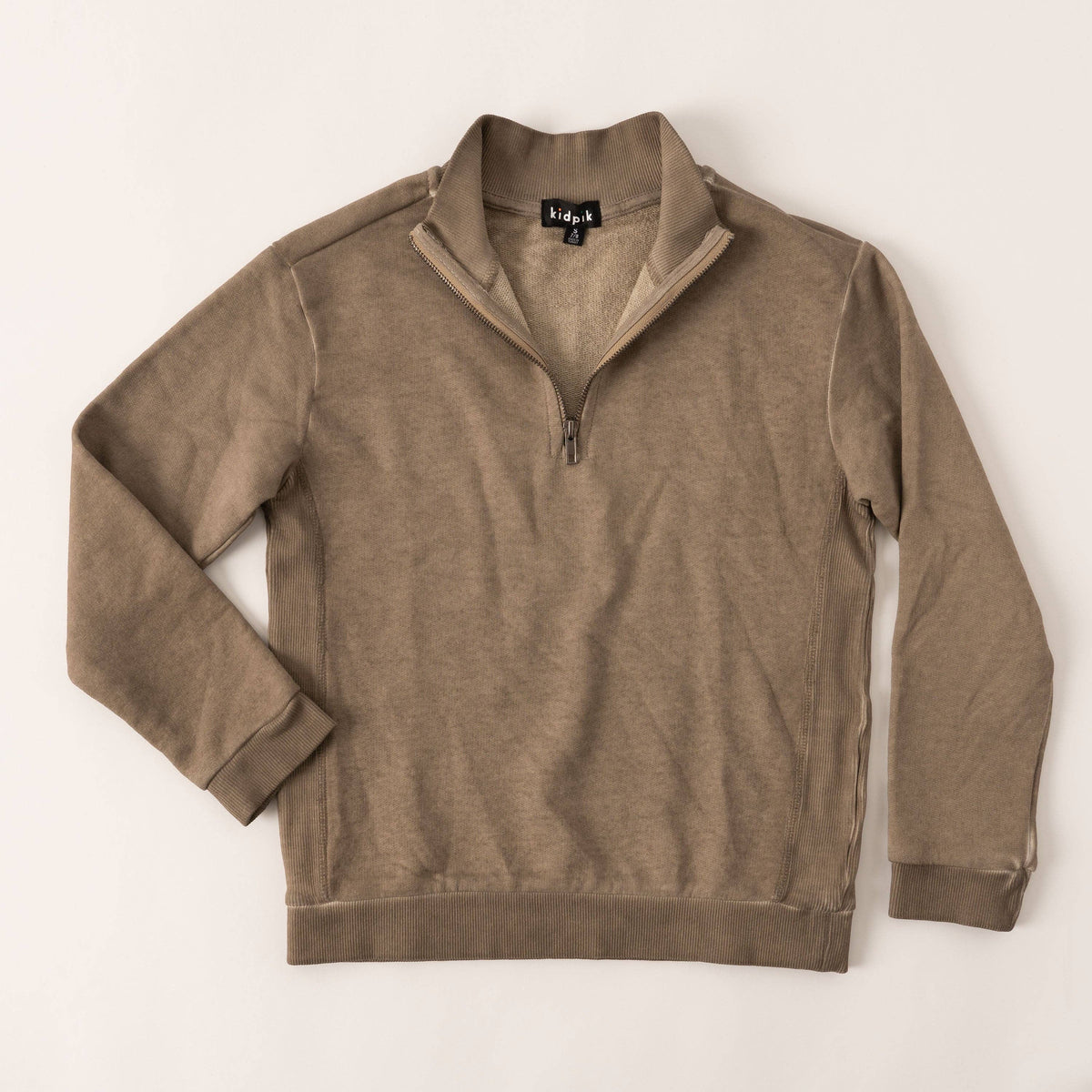 Khaki Half Zip Fleece Top Boys 317
