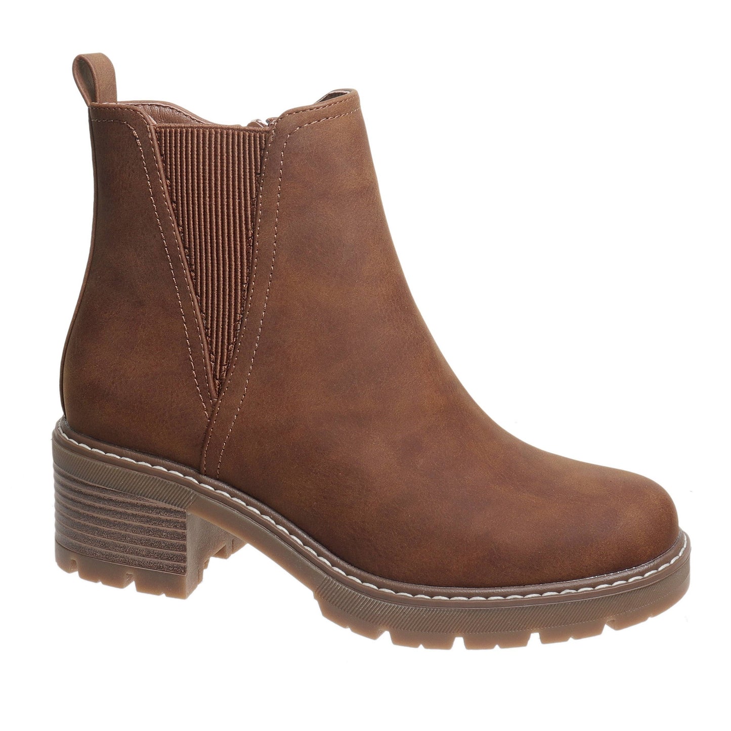 Pierre Dumas Everlee Tan Suede Ankle Boot