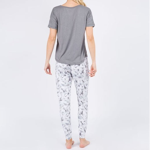 Hacci Lounge Pajama Set - One Day At a Time