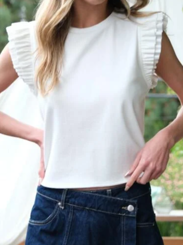 Effortless Chic Top in Off White