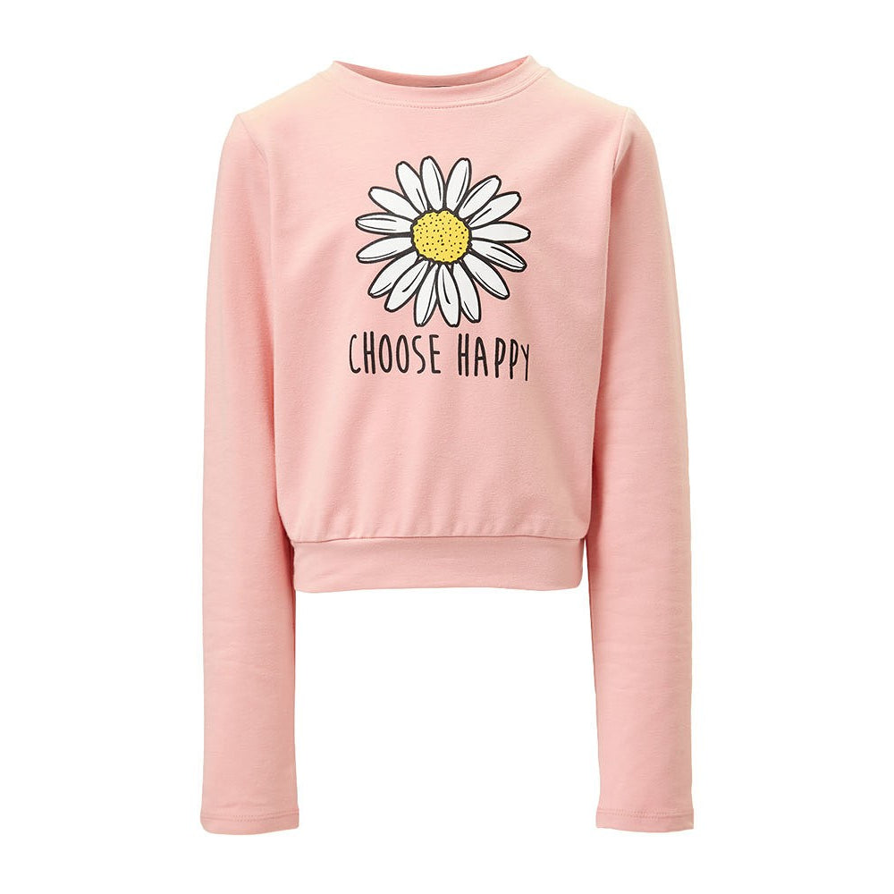 Choose Happy Daisy Sweater GIRLS in Pink