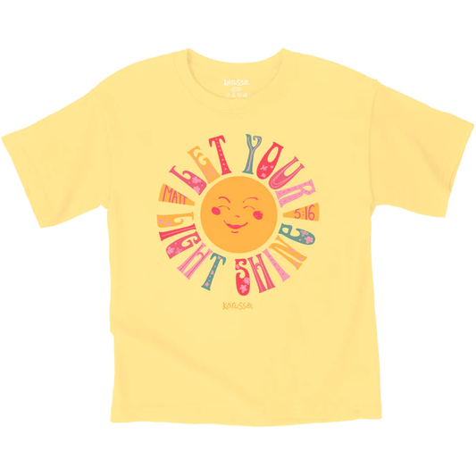 Let Your Light Shine (yellow) T Shirt TODDLER GIRLS