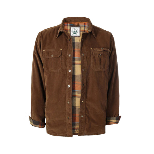 Corduroy Jacket with Flannel Lining in Camel MEN