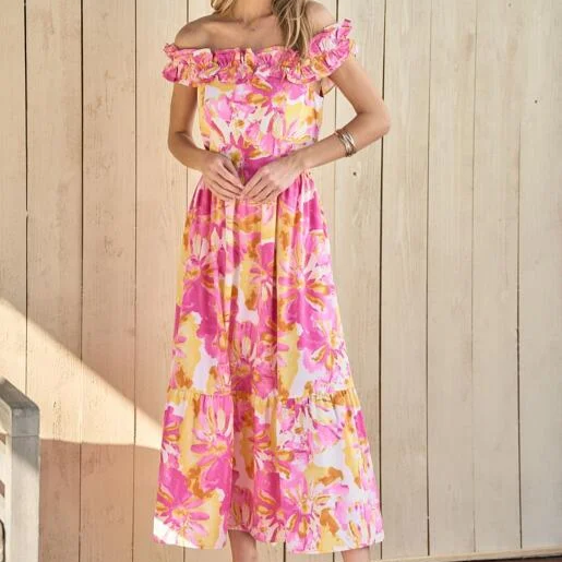 On Island Time Dress in Pink