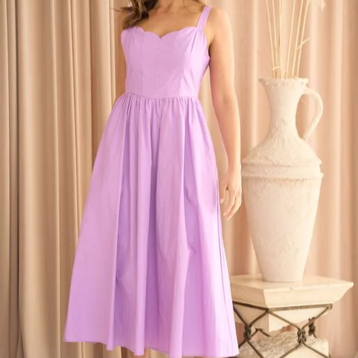 Stardust Sweetheart Dress in Lavender