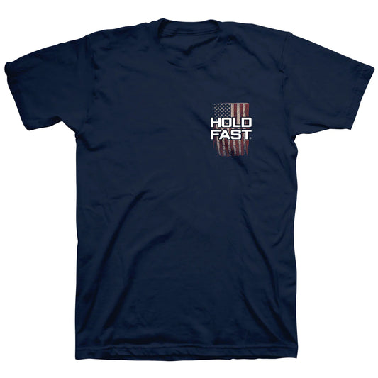 Navy Antique Flag Patriotic Tee MEN