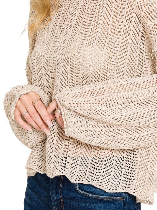 Drifting and Dreaming Sweater in Sand Beige - Colbert Clothing