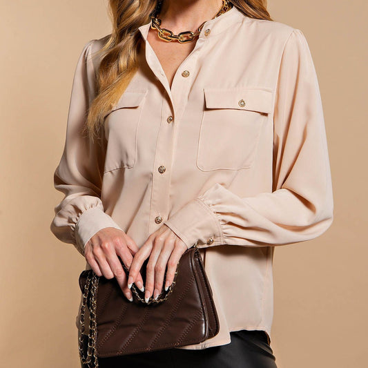 Classy Button Up Blouse