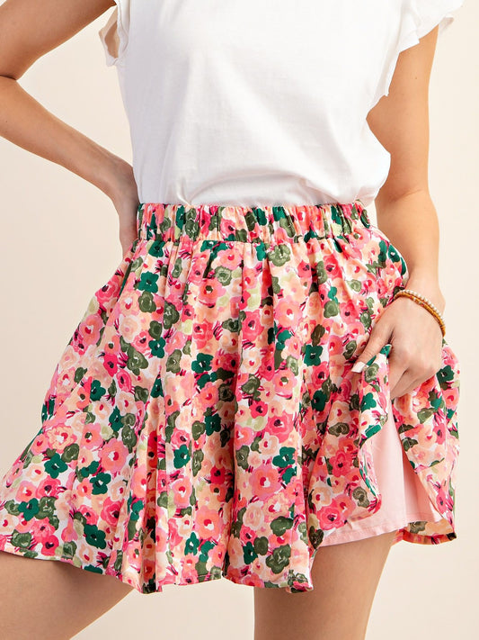 Floral Flirt Pull-on Shorts