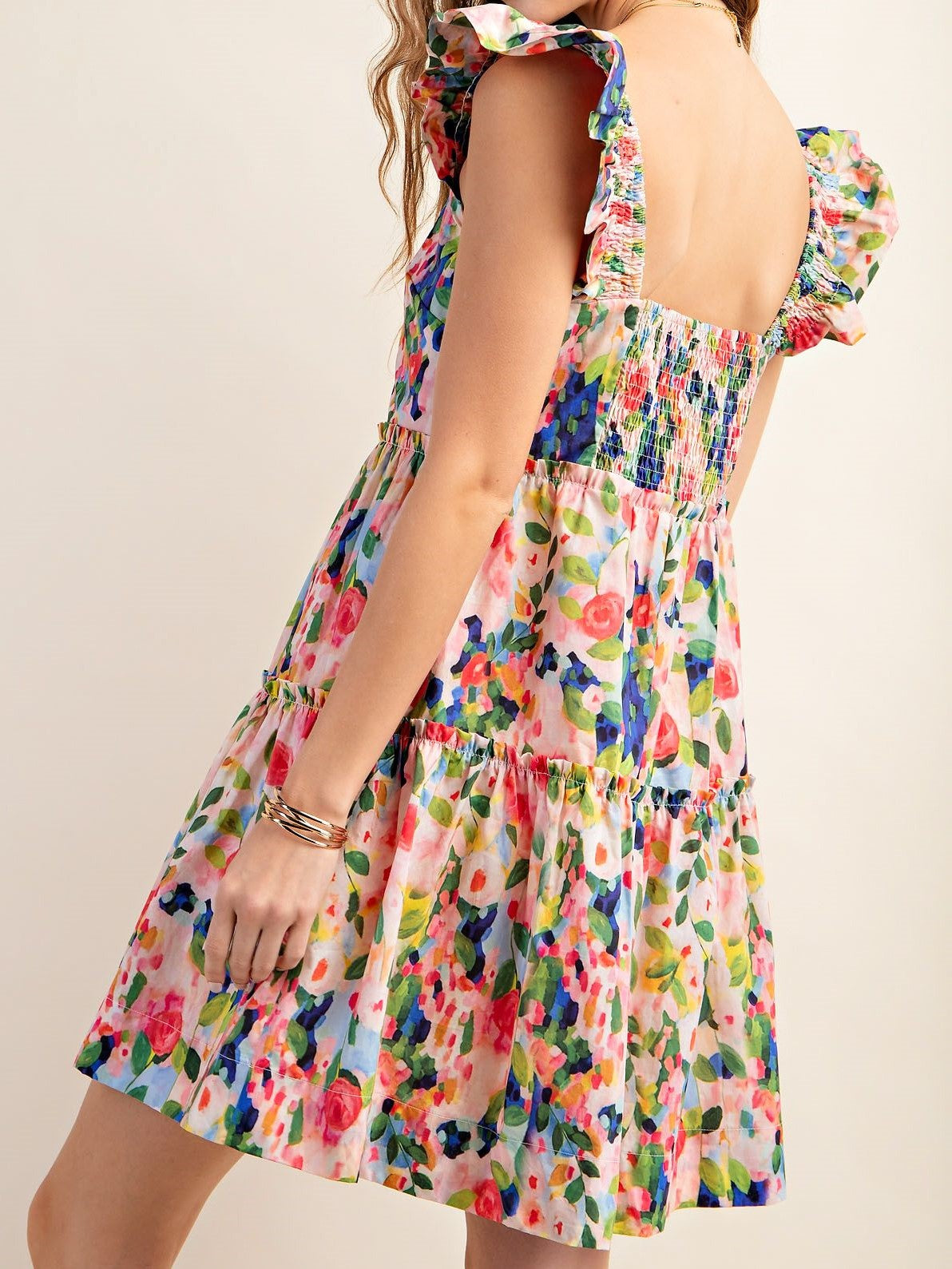 Pink of Perfection Sleeveless Floral Print Dress