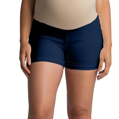 Maternity Ponte Shorts - Navy Blue