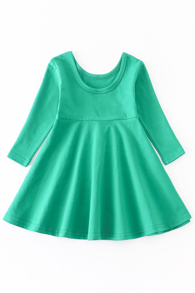 Sweet Baby Girl Twirl Dress in Green TODDLER GIRLS